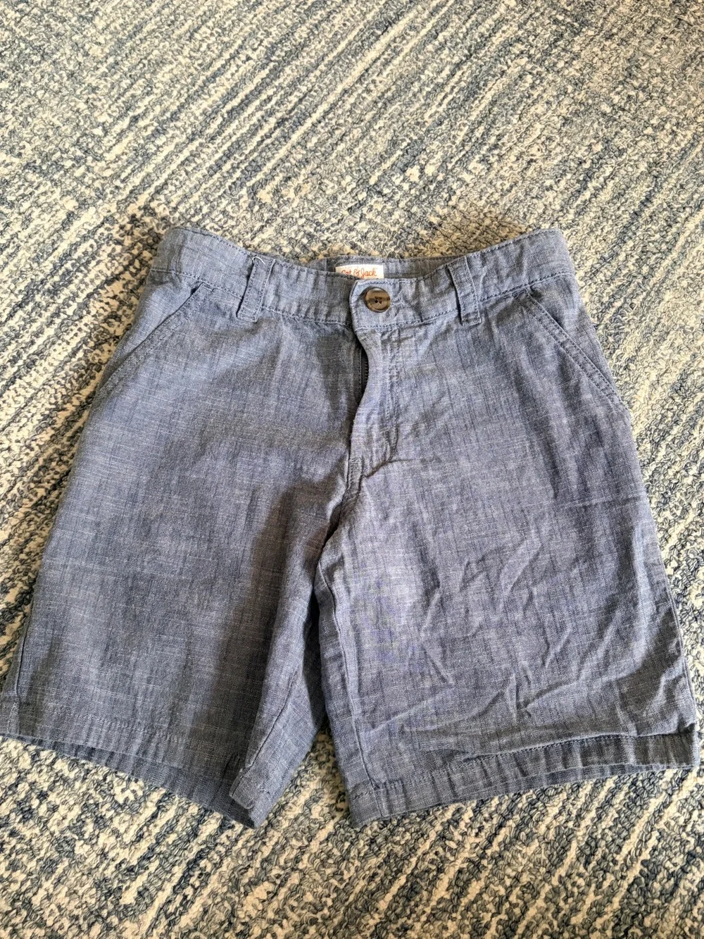 Oshkosh B’gosh++ Boys Lot of 3 Navy/Orange/Chambray Casual Shorts Bundle - 10